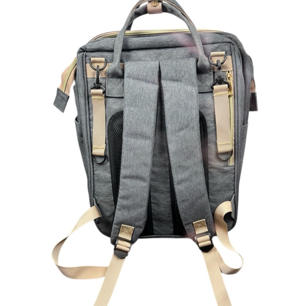 Living Traveling Share Baby Backpack Gray with Built in Bassinet/Crib - Picture 4 of 14